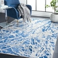 thumbnail image 2 of SAFAVIEH Jasper Mercia Abstract Overdyed Area Rug, Navy/Ivory, 8' x 10', 2 of 8