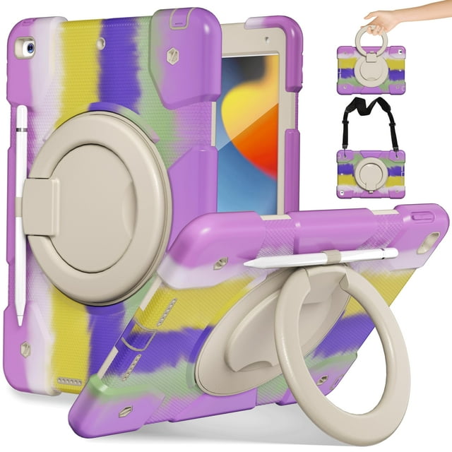 Funda Andnary para iPad de 9ª, 8ª y 7ª generación de 10,2 pulgadas con accesorios