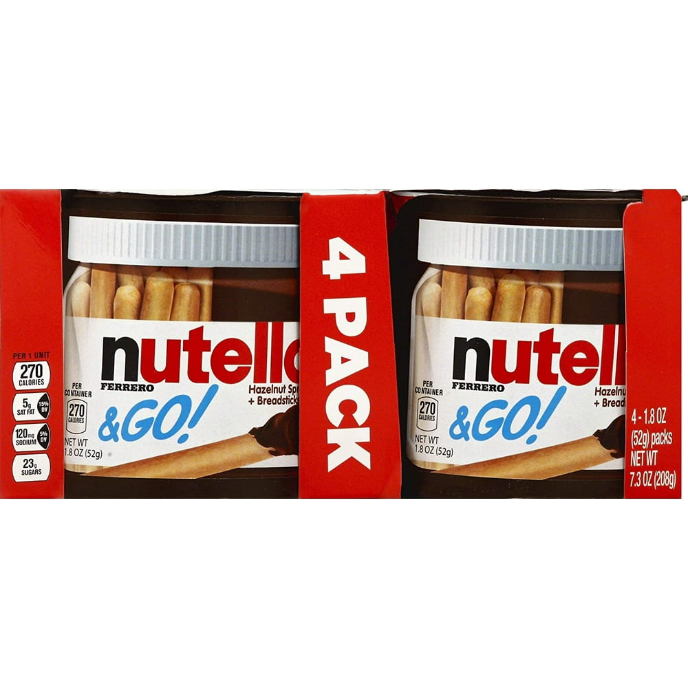 Nutella & Go Hazelnut Spread and Breadsticks, 7.3 oz