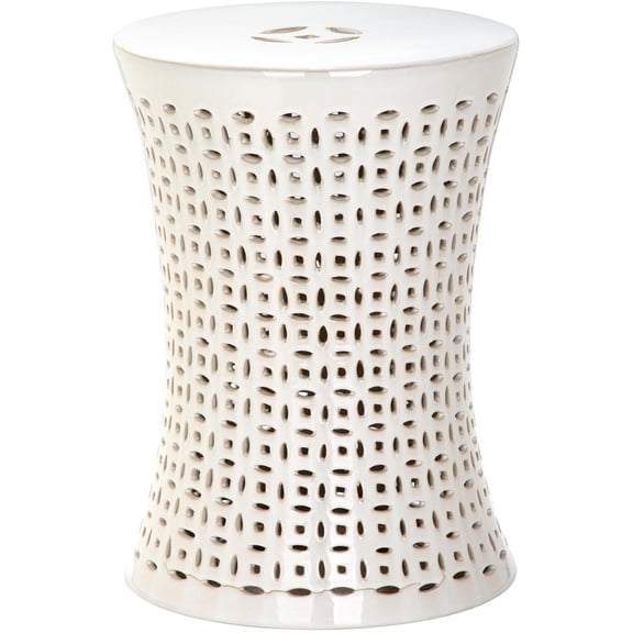 Safavieh Camilla 17.5 in Transitional Glazed Ceramic Garden Stool, Spring Green