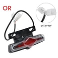 thumbnail image 2 of 12V/36V-60V Electric Bicycle Ebike Taillight Turn Signal Rear Rack Lamp Light, 2 of 12