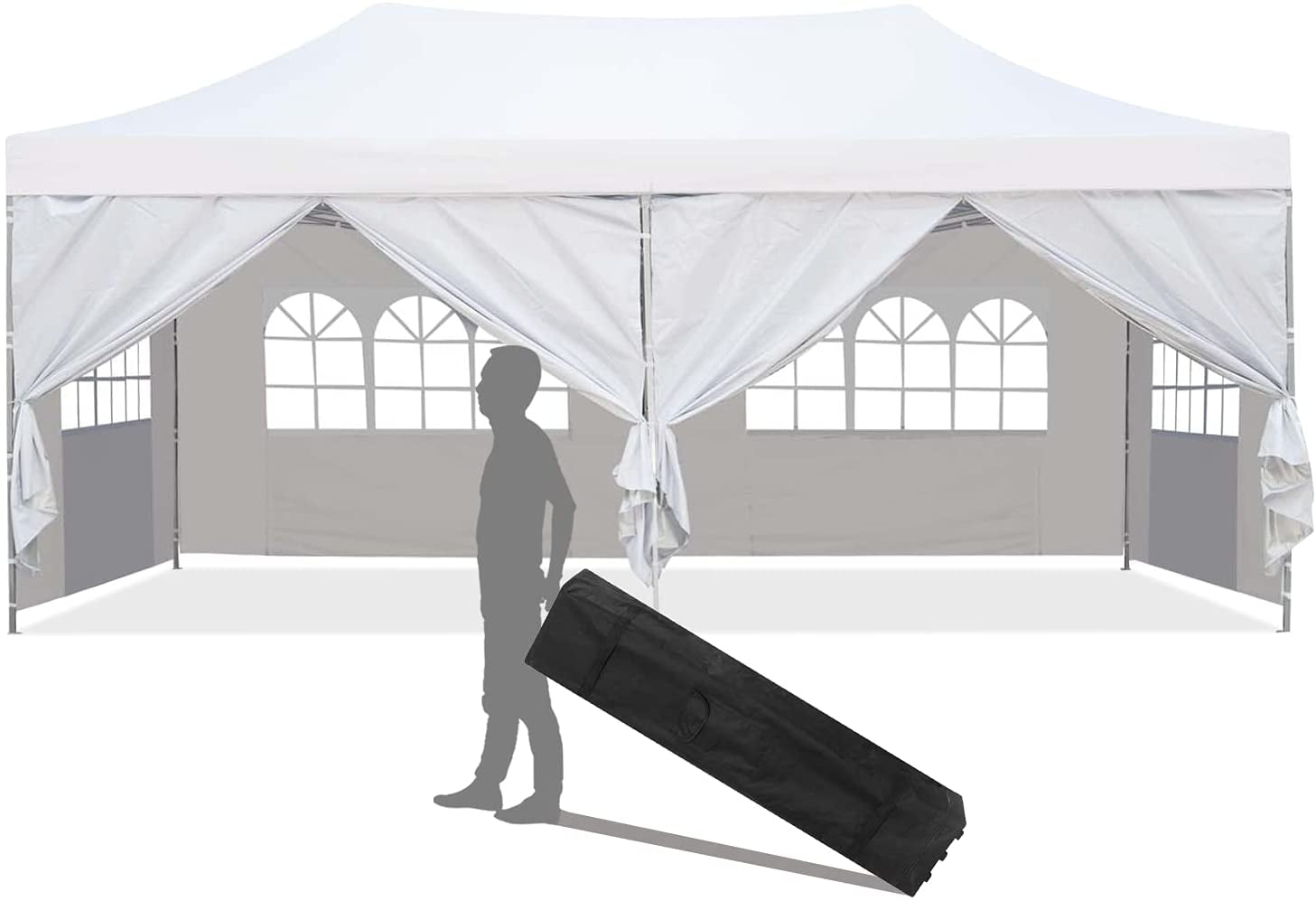 All seasons gazebo heavy duty shelter shade gazibos tent marquees with 4/6 sides 