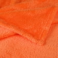 thumbnail image 2 of PiccoCasa Throw Blanket Fluffy Fleece Lightweight Blanket Sofa Couch, Orange King, 2 of 6