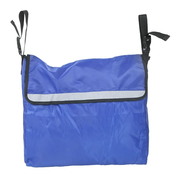 Wheelchair Bag, Large Capacity Wheel Chair Storage Tote Backpack Bag Travel Messenger Back Pack Side Store Accessories for Mobility Transport Scooter Use[Blue]