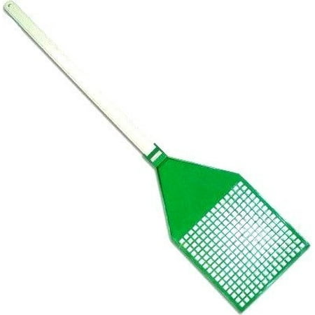 Award Winning Jumbo Texas Fly Swatter Get rid of Pests and Bugs Green Color - Its HUGE & Guaranteed to catch them