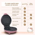 thumbnail image 2 of SANRIO Waflera De Hello Kitty HK-91, Antiadherente 750 W de 18 cm, con Dise&ntilde;o en el Waffle, Luces Indicadoras y Asa Fr&iacute;a, Ideal para Desayunos y Regalo, M&aacute;quina de Waf, 2 of 11
