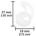 thumbnail image 2 of Gel para Auriculares ALXCD Negro Blanco Antideslizante Reemplazo Suave de Silicona para iPhone, 2 of 5