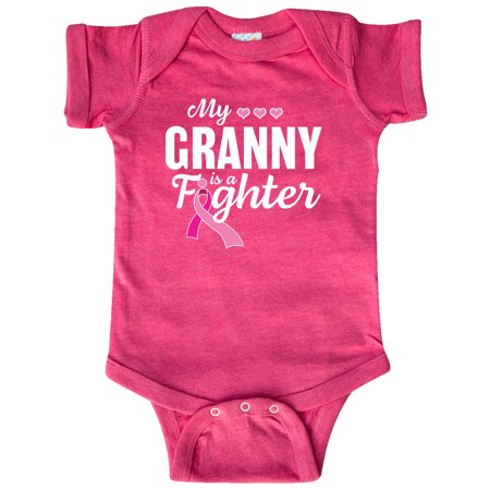 

Inktastic Breast Cancer Awareness My Granny is a Fighter Gift Baby Boy or Baby Girl Bodysuit