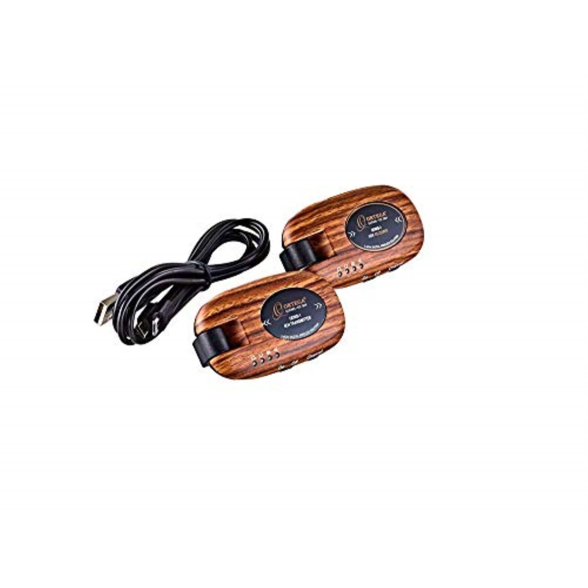 Complete Digital Wireless System for Acoustic & Electric Instruments - 2.4 GHz/ 4 Channel - Transmitter & Receiver - Walnut Design