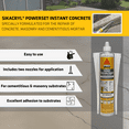 thumbnail image 2 of SIKA - Sikacryl PowerSet Gap Filler - Dark Gray, fast curing two-part polyester mortar fill cracks in vertical and horizontal cementitious surfaces - 10.1. fl. oz. cartridge, 2 of 6
