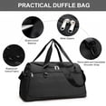 thumbnail image 6 of AOMRCOL Travel Duffle Bag Gym Bags with Shoe Compartment Wet Pocket Waterproof for Weekender Overnight Gym Sports Traveling Swimming Yoga Workout,Black Gym Bags For Men, 6 of 9