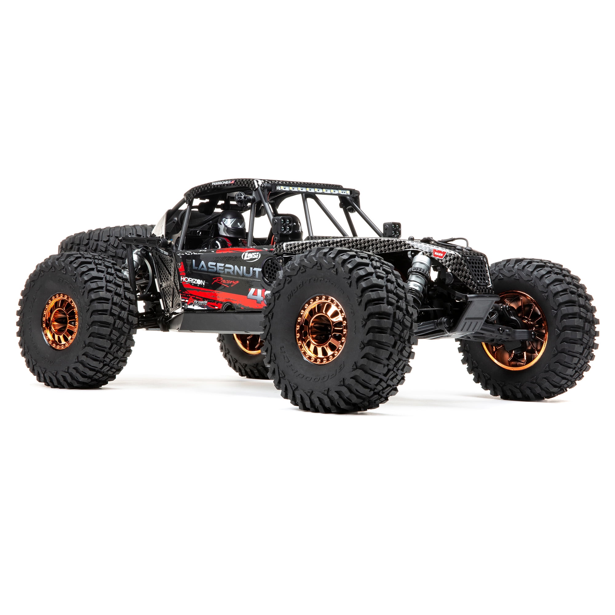 Losi 1/10 Lasernut U4 4 Wheel Drive Brushless RTR Battery and Charger not included with Smart ESC Black LOS03028T2 Trucks Electric RTR 1/10 Off-Road