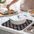 thumbnail image 2 of Pioneer Flower Floral Print Pattern Kitchen Dish Drying Mat 1 Pack, Ultra Absorbent Microfiber Drainer Mat, 16"x18", 2 of 6