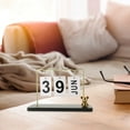 thumbnail image 4 of Bedroom Desk Office Desktop Calendar Ornaments Student Gift Tag (wood Color) Table Gifts Wooden Home+decor The, 4 of 6