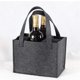 thumbnail image 5 of Bolsa para botellas de vino Naiovety de fieltro gris, 5 of 6