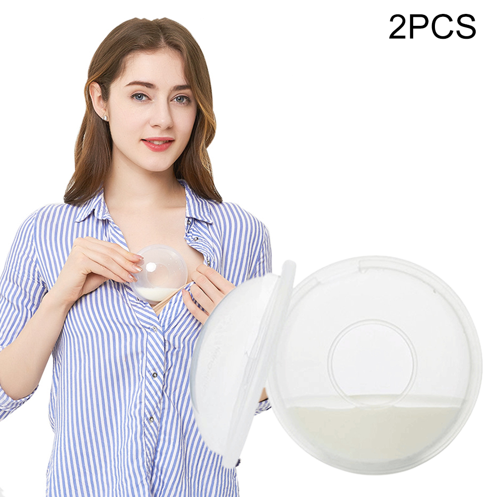 2PCS Breastfeeding Pads Reusable Breathable Antioverflow Milk Saver