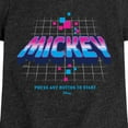 thumbnail image 3 of Disney - Mickey Gamer Logo Press Button - Toddler & Youth Girls Short Sleeve Graphic T-Shirt, 3 of 5