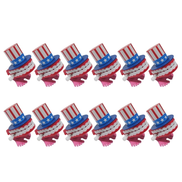 12PCS Multi Color Wind Up Toys for Kids Vibrating Teeth Design Amusing Plastic Toys for Playing