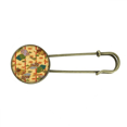 thumbnail image 1 of Hojas en abanico Japon Arte ukiyo - e EsES Broche De Broche De Metal Antiguo Unbranded M, 1 of 3