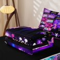 thumbnail image 5 of Homewish Cheerleading Zipper Full Size Comforter Sets with Fitted Sheet and 2 Pillowcases,Girls Cheerleader Zipper Bedding Set,Black Reversible,4-Piece, 5 of 7