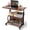 Rustic, variant on KLSMYHOKI Portable Rolling Desk on Wheels Adjustable Height Desks for Small Spaces, 32" Computer Desk Drafting Tables with Storage Shelves for Home Office ,Rustic