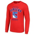 thumbnail image 2 of Men's Starter Red New York Rangers Logo Long Sleeve T-Shirt, 2 of 3