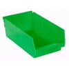 Akro-Mils 30130 Plastic Nesting Shelf Bin Storage Box, 12" Deep, Green - Set of 12