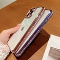 thumbnail image 4 of Compatible with iPhone 13 pro max Bling Plating Case, Luxury Glitter Cute 3D Rhinestone Diamond Sparkly Shiny Clear Case for Women Girls Shockproof Camera Protective Back Cover - Purple, 4 of 10