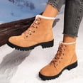 thumbnail image 4 of Bixock Boots for Women Fleece Lined Thick Warm Snow Boots Large Size Round Toe Slip On Warm Comfortable Fall Winter Outdoor Women Shoes, 4 of 8