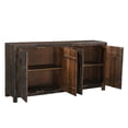 thumbnail image 3 of Taran Designs Milton 4-door Solid Wood Sideboard in Dark Brown, 3 of 7