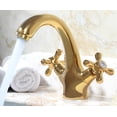 thumbnail image 2 of European goldCenterset Two Handle Bathroom Faucet in Chrome, 2 of 5