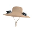 thumbnail image 4 of Sombrero para el sol con abanicos multifuncional para senderismo, camping, ciclismo, pesca y mochilerismo. Caqui, 4 of 9