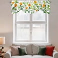 thumbnail image 3 of Flower Leaf Tie Up Valance for Windows, Spring Watercolor Floral Plant Botanical Watercolor Adjustable Rod Pocket Tie Up Valance Curtains Window Treatment for Kitchen Bathroom Bedroom 60 X 18 Inch, 3 of 9