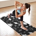 thumbnail image 6 of Black White Dinosaur Skeletons Bold Hot Yoga Mat Towel Non Slip for Hot Yoga - Quick-Drying Yoga Mat Cover with 4 Corner Pockets with Travel Bag - Hot Yoga Towel Non Slip 70"x26", 6 of 6