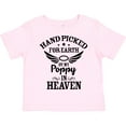 thumbnail image 3 of Inktastic Handpicked for Earth By My Poppy in Heaven with Angel Wings` Boys or Girls Toddler T-Shirt, 3 of 5