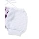 thumbnail image 4 of Sunloudy Tops cortos para mujer, cuello cuadrado, manga corta, contraste de color, estampado a cuadros, suéter, camisa de punto para damas jóvenes Sunloudy  S M L, 4 of 7