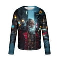 thumbnail image 4 of Fnnxeal Mens T-Shirts, Christmas Long Sleeve Print Fall Winter Shirt for Men Multicolor, 4 of 5