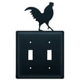 thumbnail image 3 of Village Wrought Iron ESS-1 Housse Double pour Interrupteur de Coq - Noir, 3 of 3