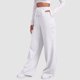 thumbnail image 5 of Pantalones de chándal anchos con forro polar para mujer - Pantalones de yoga de cintura alta con bolsillos - Poliéster - Tallas S-XXXL, 5 of 8