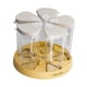 thumbnail image 3 of Dispensador de granos, contenedores para almacenar alimentos secos, botes giratorios de 360 degree, de grado alimenticio Base amarilla, 3 of 9