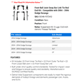 thumbnail image 2 of Front Ball Joint Sway Bar Link Tie Rod End Kit - Compatible with 2004 - 2006 Dodge Durango 2005, 2 of 2