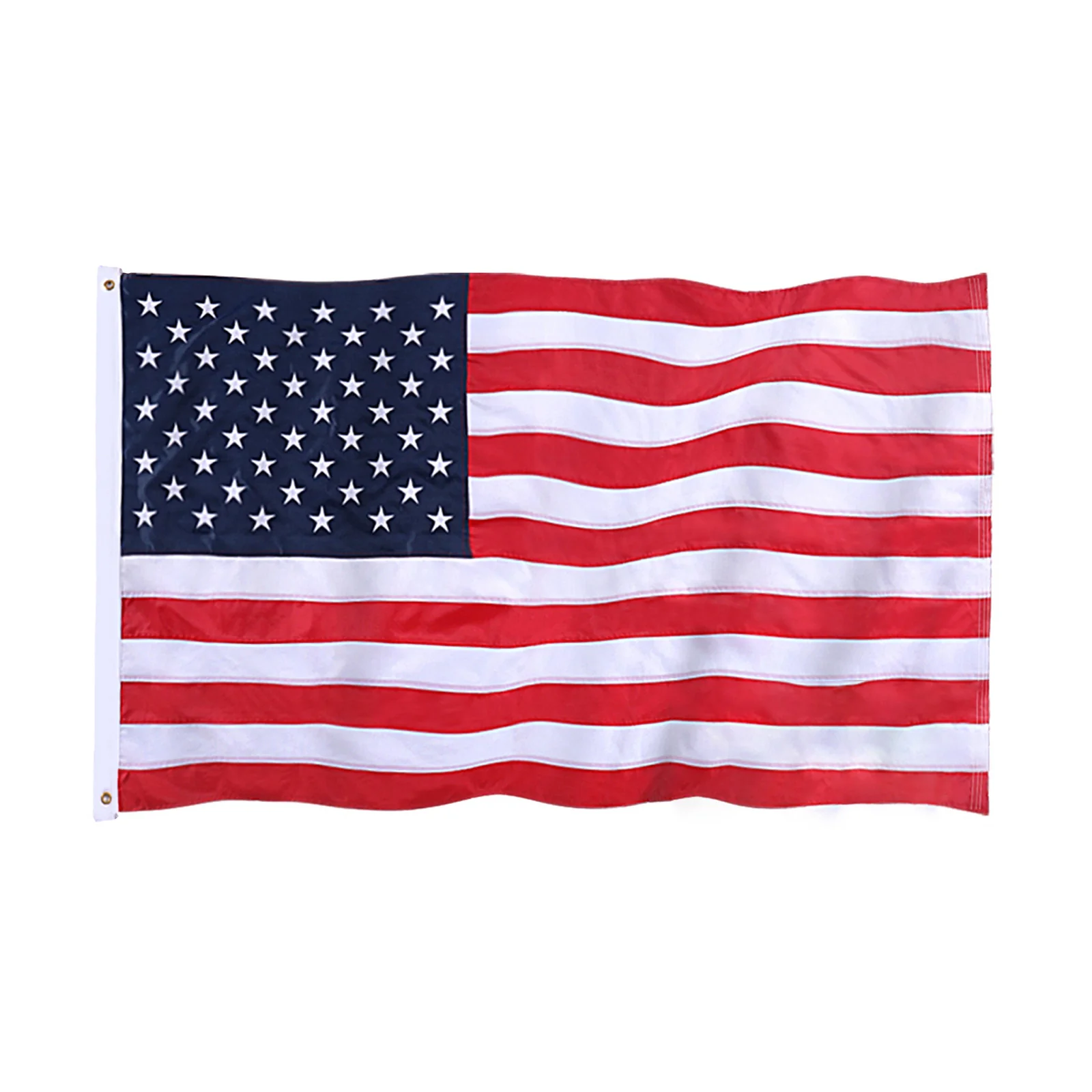 American Flag Durable Nylon 3x5 Ft Outdoor Heavy Duty, Made in USA American Flags ,Longest Lasting Non Fading American Flags for Outside 3x5,Waterproof Embroidered American Flag, All Weather US Flags