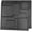 Black, variant on PETGLE 19.7" x 19.7" (Pack of 12) Wall Panel City, Black