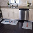 thumbnail image 2 of US States Design Non Skid Washable Kitchen Mats & Rugs Set of 2 - Multipurpose Low Pile Area Rugs - Set of 44 x 24 and 31.5 x 20 Inches Floor Mats, 2 of 7