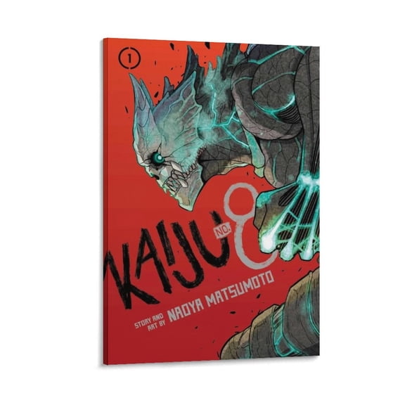 Kaiju No 8 Anime Poster (11) Canvas Poster Wall Art Picture Prints Hanging Photo Gift Decor Home Posters Artworks 16x24inch(40x60cm)