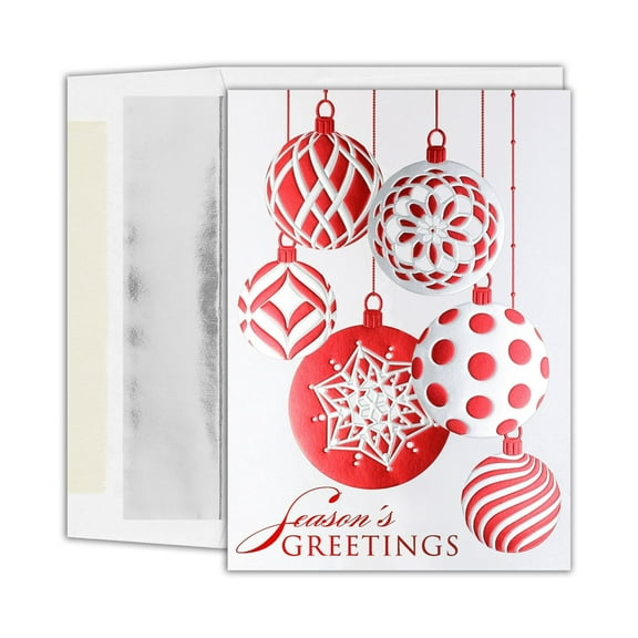 Masterpiece Studios Ornaments Holiday Set of 16 Boxed Cards, Multicolor