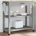 thumbnail image 1 of vidaXL Kitchen Trolley MONZA 84x40x90 cm Solid Wood Pine, 1 of 5