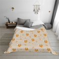 thumbnail image 6 of KLL Squirrel Animal Print Fleece Throw Blanket, Horizontal Fleece Bedding Cute Soft Blankets Comfy Fleece Flannel Plush Home Decor for Couch & Bed -80"x60", 6 of 9