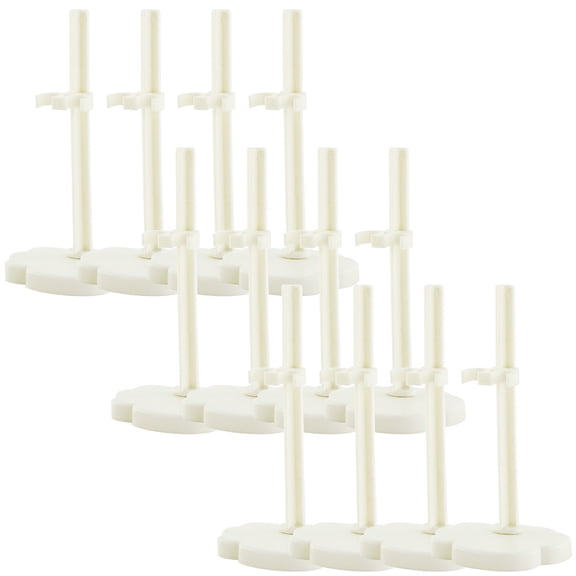 KAKOWELY Holder For Figures White Plastic 12Pcs 5.11X2.75X2.16in