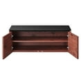 thumbnail image 5 of Wall Mount Storage Display Accent Cabinet, Black Cherry, Melamine Wood , Living Office Kitchen Hospitality Restaurant, Modern Contemporary HB34525, 5 of 9